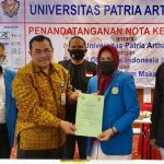 UIM Lakukan MOU Universitas Patria Artha dan SOina Indonesia