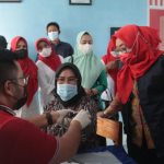 PMI Sulbar Launching Vaksinasi di SMK Bakti Kabuloang