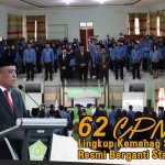 Sebanyak 62 CPNS Lingkup Kemenag Sulbar Resmi Berganti Status