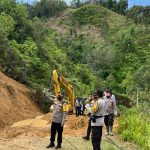 Kapolres Mamasa Tinjau Lokasi Tanah Longsor