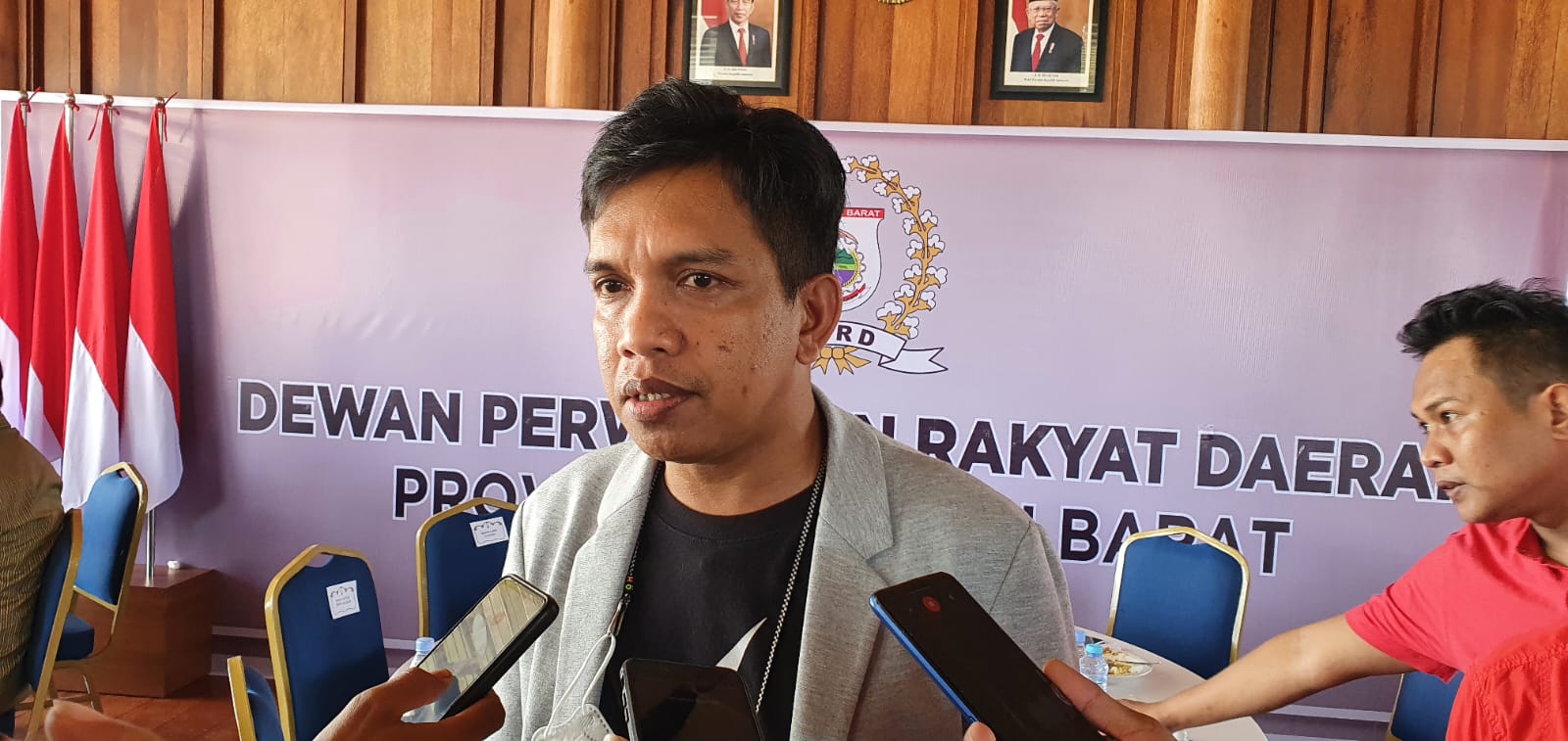 Wakil ketua DPRD Sulawesi Barat, Abdul Halim (Foto Lukman Rahim/ Rakyatsulbar.com)