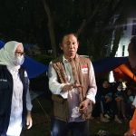 Kunjungi Titik Pengungsian, Tina-Ado Pastikan Tenda Bagi Warga Tersedia