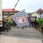 Hut Bhayangkara 76, Polres Palopo Gelar Fun Bike dan Senam Bersama