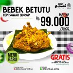 Pertama di Sidrap, Tepi Sawah Kini Hadirkan Bebek Betutu, Buruan di Coba !