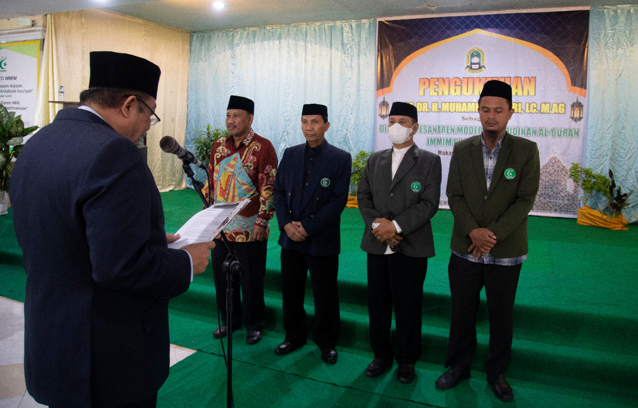 IMMIM Kukuhkan Direktur Pesantren IMMIM Putra Tamalanrea