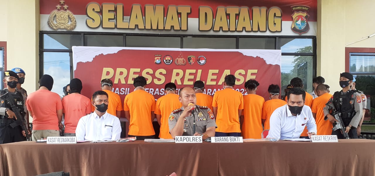 Polres Mateng Rilis Kasus Selama Operasi Marano 2022