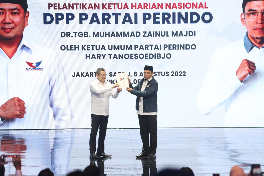 TGB Resmi Jabat Ketua Harian Partai Perindo.