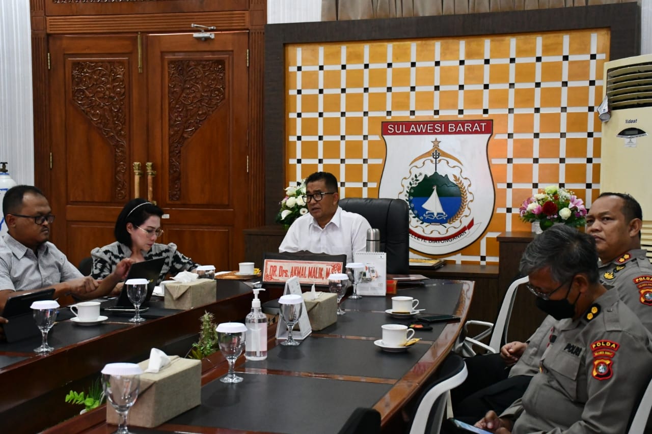 Pemerintah Provinsi Sualwesi Barat (Sulbar), menggelar Rapat Koordinasi Proses Penyaluran Bantuan Langsung Tunai