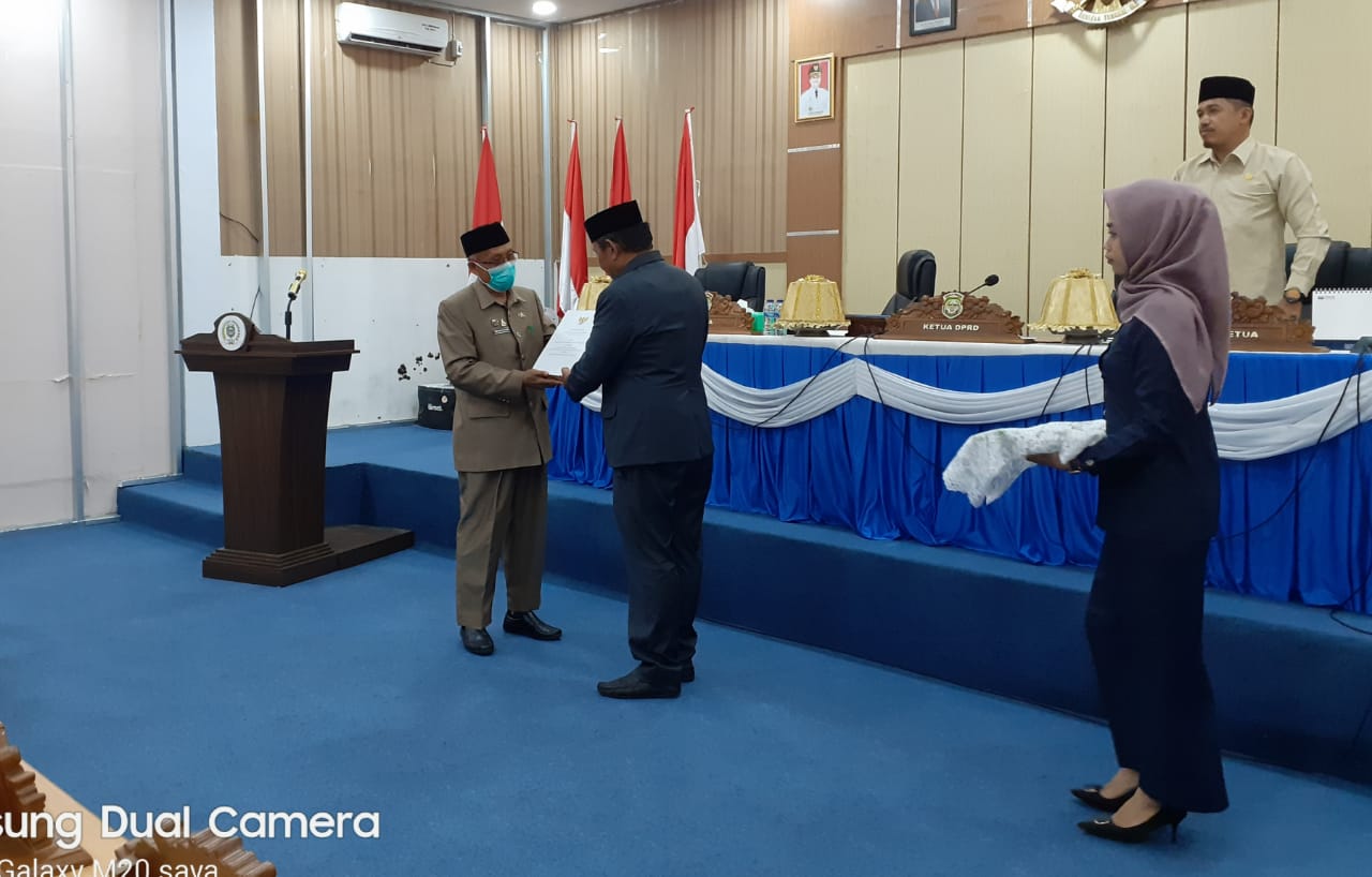 DPRD Mateng Gelar Rapat Paripurna Penyerahan Naskah Ranperda APBD-P 2022