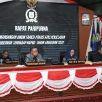 Rapat Paripurna Pemandangan Umum Fraksi – Fraksi Atas Penjelasan Gubernur Terhadap RAPBD Tahun Anggaran 2023.