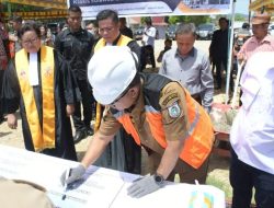 Peletakan Batu Pertama Pembangunan Gereja Toraja Mamuju, Oleh PJ Gubernur Sulbar