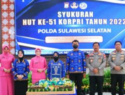 ASN Polda Sulsel, Gelar Syukuran HUT KORPRI Ke 51 Tahun 2022