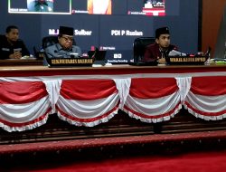 DPRD Sulbar Gelar Rapat Paripurna Terkait Pemandangan Umum Fraksi-Fraksi Atas Penjelasan Gubernur Terhadap Tiga Ranperda