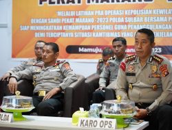 Menjelang Pemilu 2024, Polda Sulbar Gelar Lat Pra OPS Pekat Marano 2023