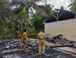 Bidang Sarpras Dikbud Polman Kunjungi Sekolah yang Terbakar