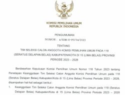 Ini Daftar Nama-nama Timsel KPU, Mamuju, Majene, Pasangkayu dan Mamuju Tengah 