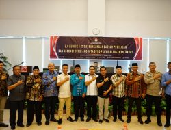 Wakil Ketua DPRD Sulbar H. Abdul Rahim Hadiri Uji Publik 3 Rancangan DaerahPemilihan dan Alokasi Kursi Anggota DPRD