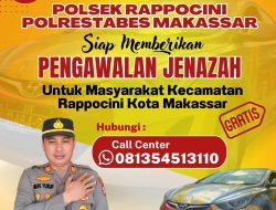 Kawal Pengantaran Jenazah, Polsek Rappocini Siapkan Call Center Untuk Masyarakat Membutuhkan