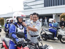 Jasa Raharja Perkuat Implementasi Program TJSL dengan Kegiatan Safety Riding bersama Astra Honda Motor dan Institut Transportasi & Logistik Trisakti