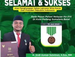 Kadis Tanaman Pangan Hortikultura dan Perkebunan Kabupaten Bone Raih Satya Lencana Kehormatan dari Presiden