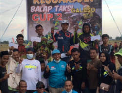 Zainal Abidin Buka Lomba Kejuaraan Balap Taksi Cup 2 di Desa Galeso, Wonomulyo, Polman