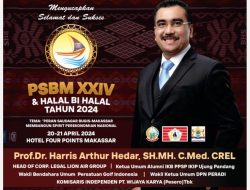 Prof Harris Arthur Hedar Harap PSBM ke XXIV 2024 Berjalan Lancar dan Sukses