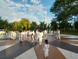 Persiapan UKT Geup, Empat Dojang Taekwondo Mamuju Gelar Latihan Gabungan