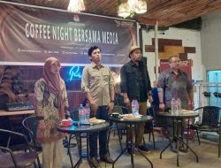 KPU Sulbar Gelar Coffe Night Bersama Media di Mamuju, Ketua KPU: Perkenalkan Tagline dan Maskot Pilkada 2024