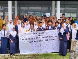 Keluarga Besar SMPN 1 Tapalang, Deklarasi Anti Kekerasan dan Perundungan