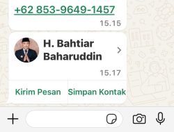 Nama Pj Bahtiar Kembali Dicatut