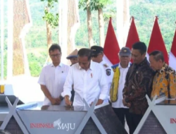 Presiden RI Jokowi Resmikan Bendungan Pamukkulu