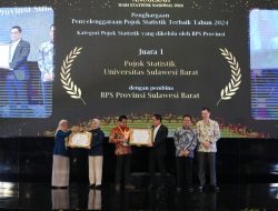 Pojok Statistik Unsulbar Raih Juara 1 Tingkat Nasional