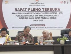 KPU Polman Tetapkan Jumlah DPT 347.383 untuk Pilkada Serentak 2024