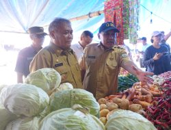 Pemprov Sulbar Bersama Pemkab Mamuju Pantau Harga Pangan di Pasar Tradisional