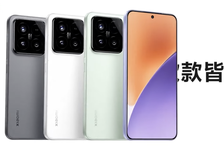 Ilustrasi varian warna dari Xiaomi 15