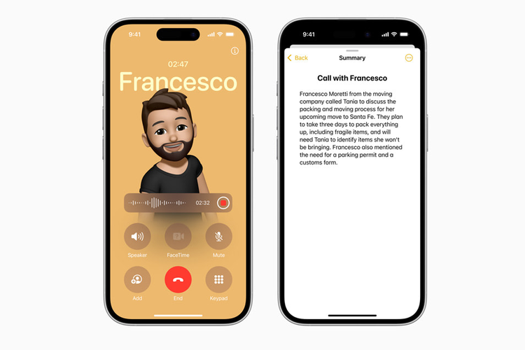 iOS 18.1 membawa fitur perekaman panggilan yang bisa langsung terhubung dengan aplikasi Note untuk mentranskrip audio.