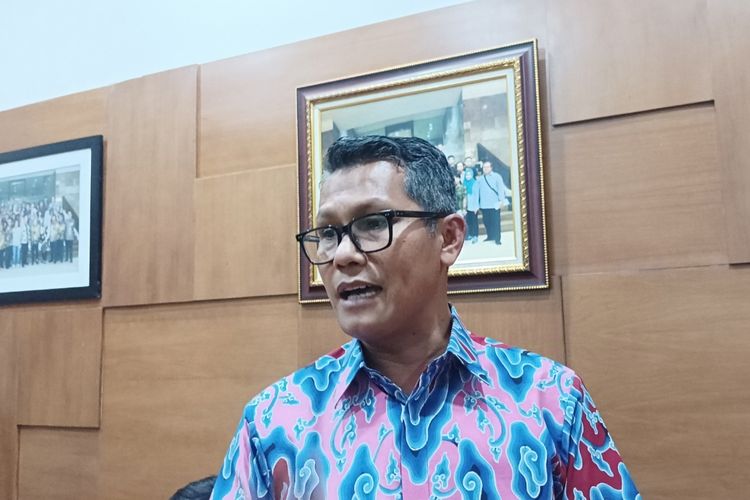 Juru Bicara Kemenperin Febri Hendri Antoni Arif di Kantor Kemenperin, Jakarta Selatan,  Kamis (31/10/2024).