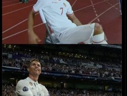 Foto : Meme Viral Marcelino Vibes Christian Ronaldo!