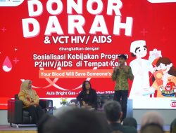 HUT Pertamina ke -67 dengan Donor dan VCT HIV/AIDS di Regional Sulawesi