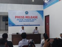 BNNP Sulbar Rilis Capaian Selama 2024, Kasus Narkoba Menurun, Barang Bukti Meningkat